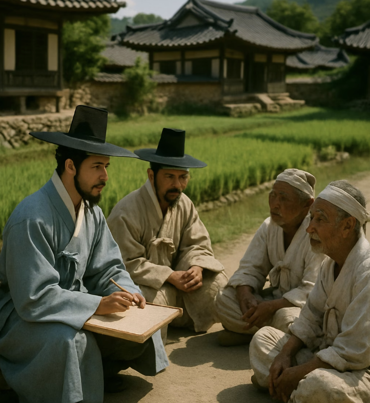 왕이 농부에게 묻다, "농사는 어찌 짓는가?"