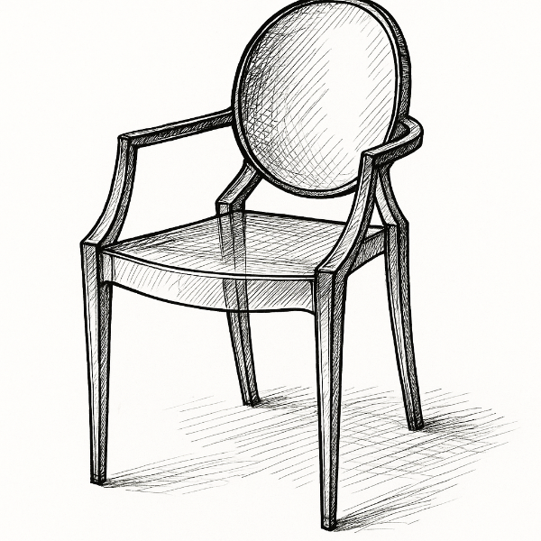 미니멀리즘의 새로운 방향을 제시한 필립 스탁의 루이 고스트 체어(Louis Ghost Chair)