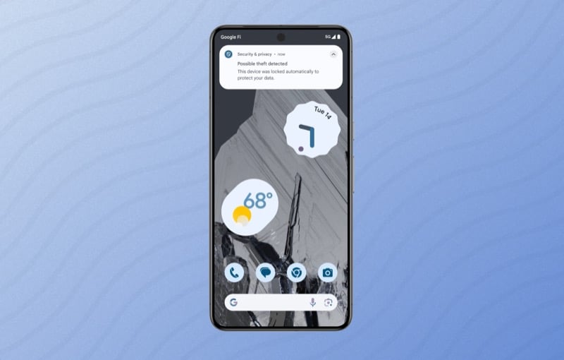 안드로이드 도난 감지 잠금 장치 기능