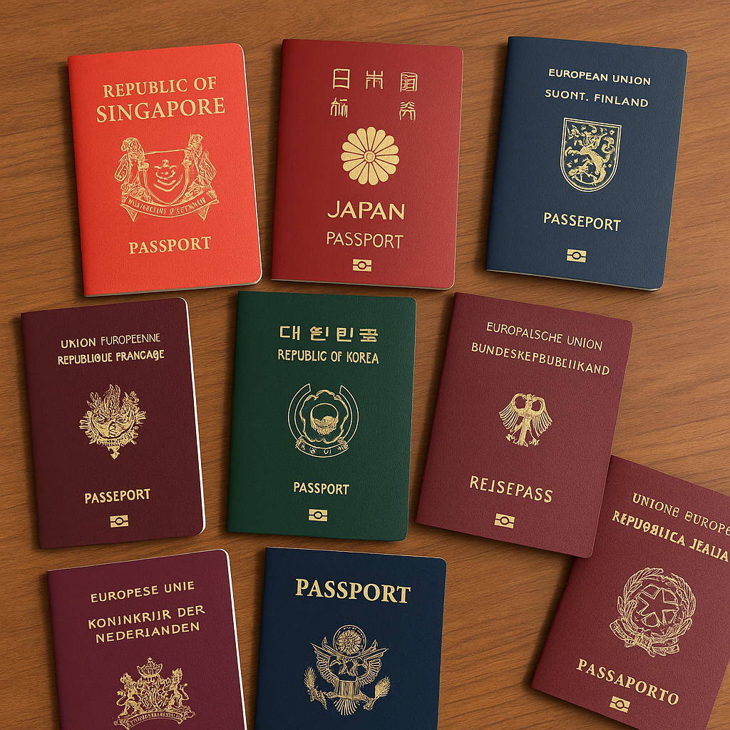 2025 세계 여권 순위 TOP 10, 가장 강력한 여권은 어디일까?