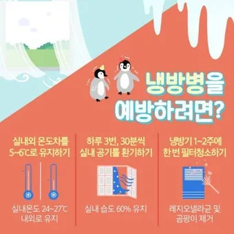 냉방병 예방 실내외 온도차 조절 수면 습관 회복_2