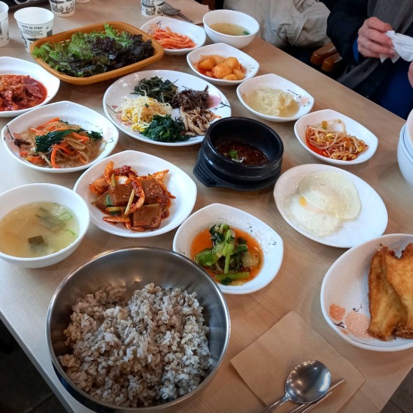 장작보리밥 메뉴