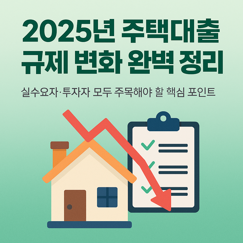 2025년 주택대출 규제 변화 완벽 정리