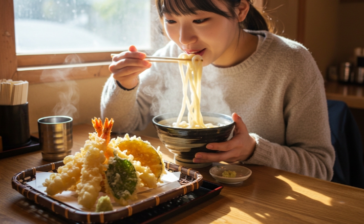 생활의달인 은둔식달 일본 카가와식 사누키 냉우동 야채튀김 대전 맛집 식당 위치