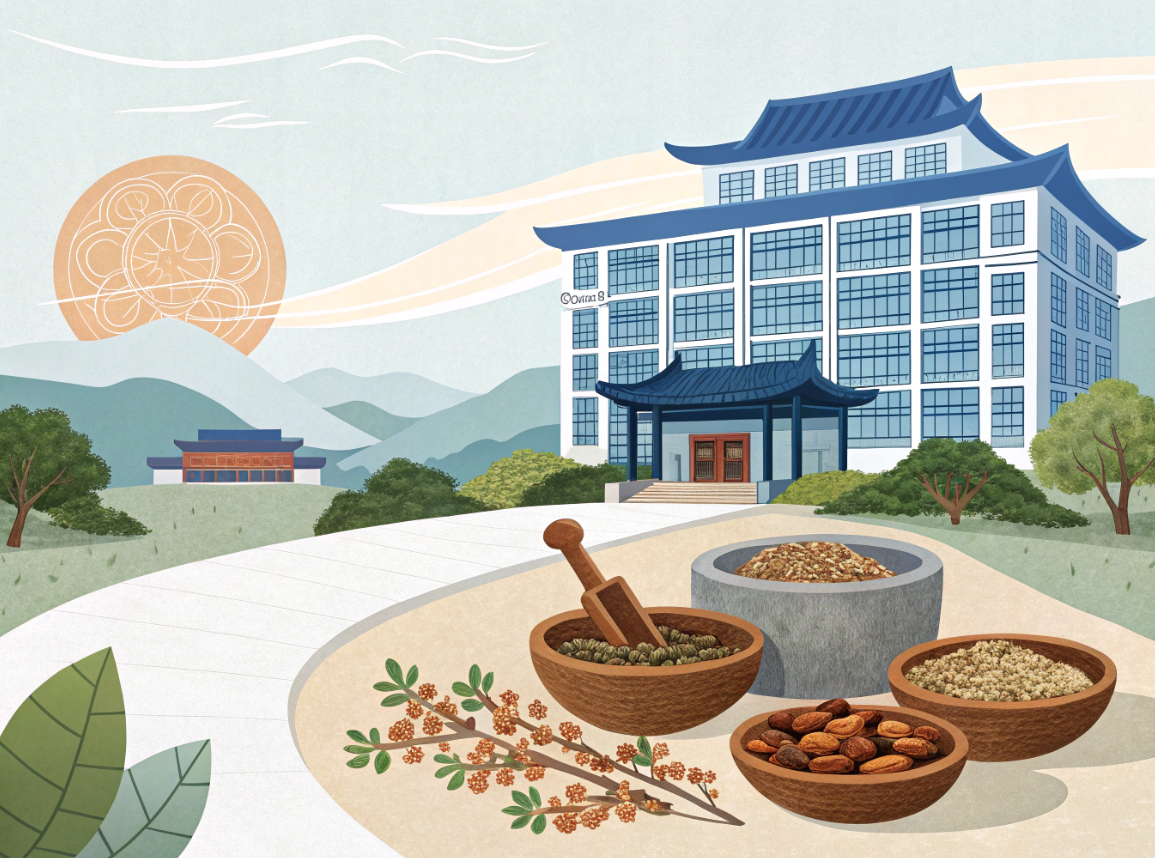 한의대의 모습으 잘 설명하는 사진