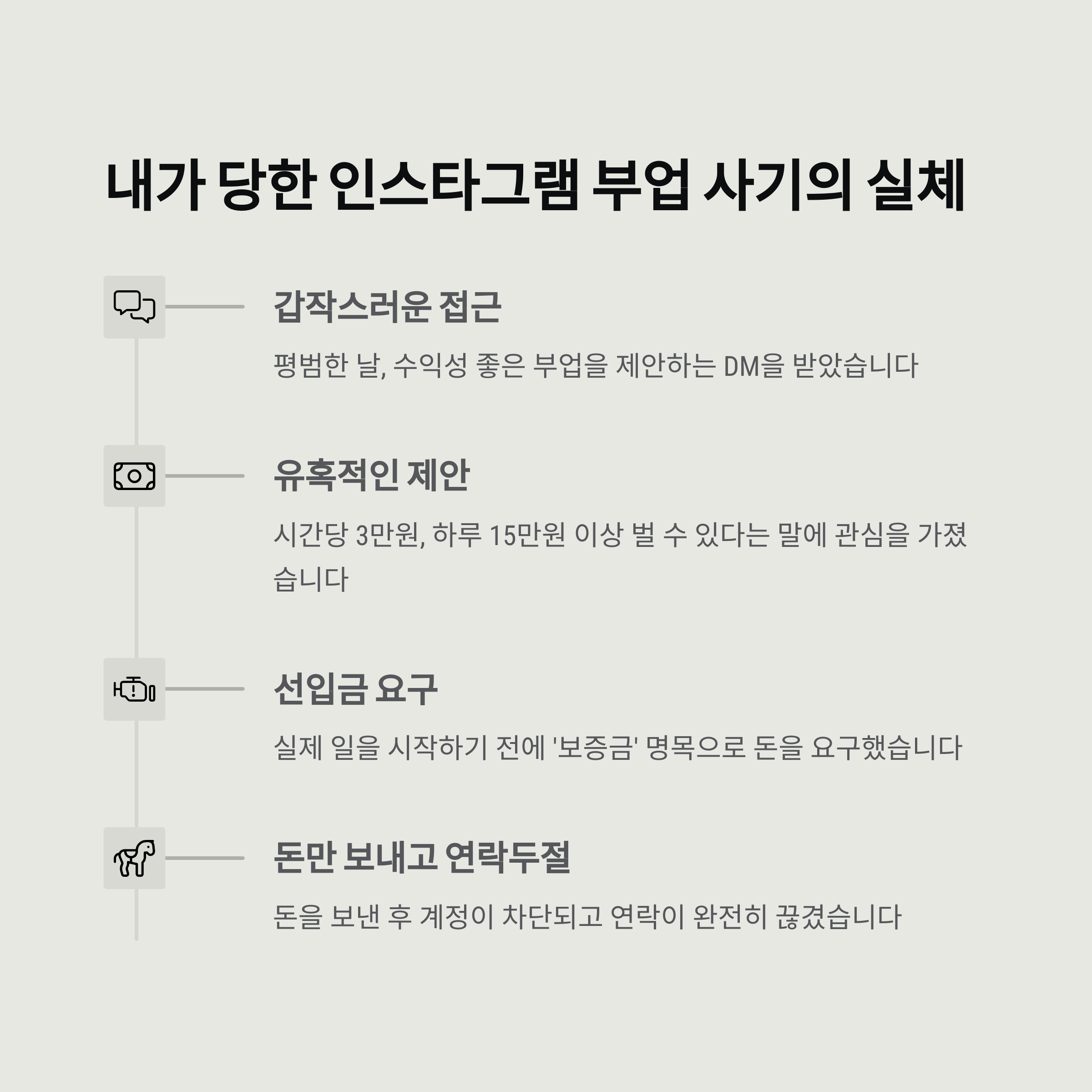 인스타그램 부업 사기 폭로: 선입금 요구에 당한 내 경험담