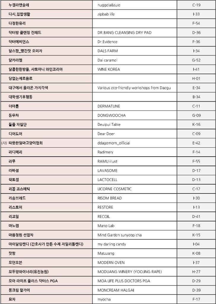 2025 코리아 비건페어 업체