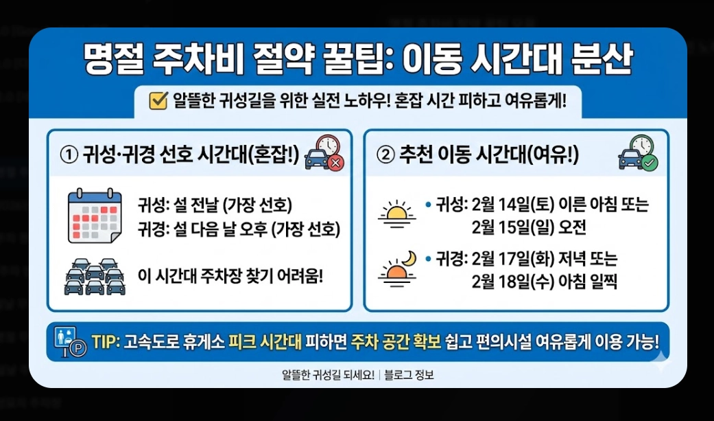 명절 주차비 절약하는 법(2026년, 설 명절, 공영주차장)(+ 통행료 무료)