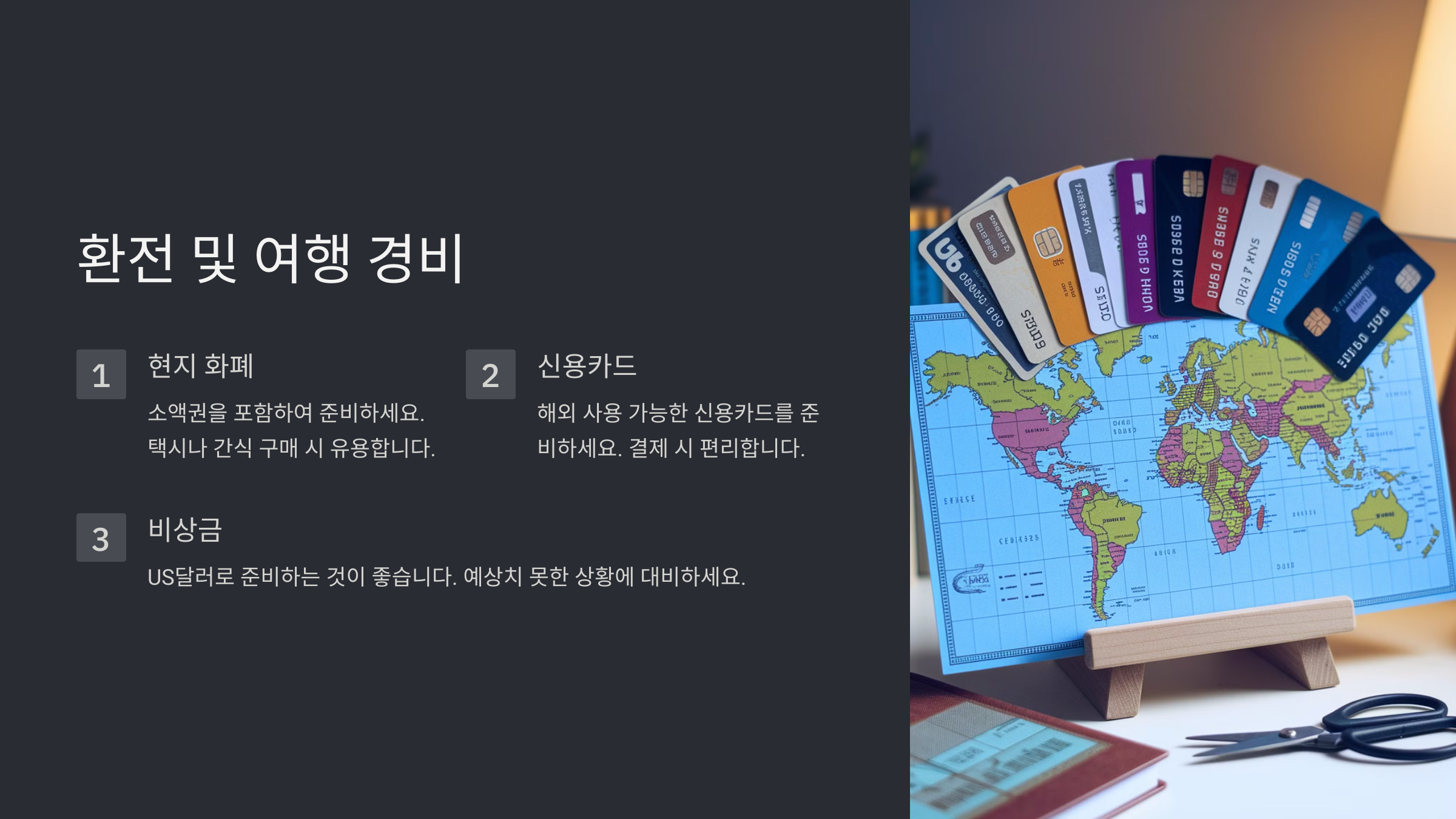 해외 여행 준비물 체크리스트