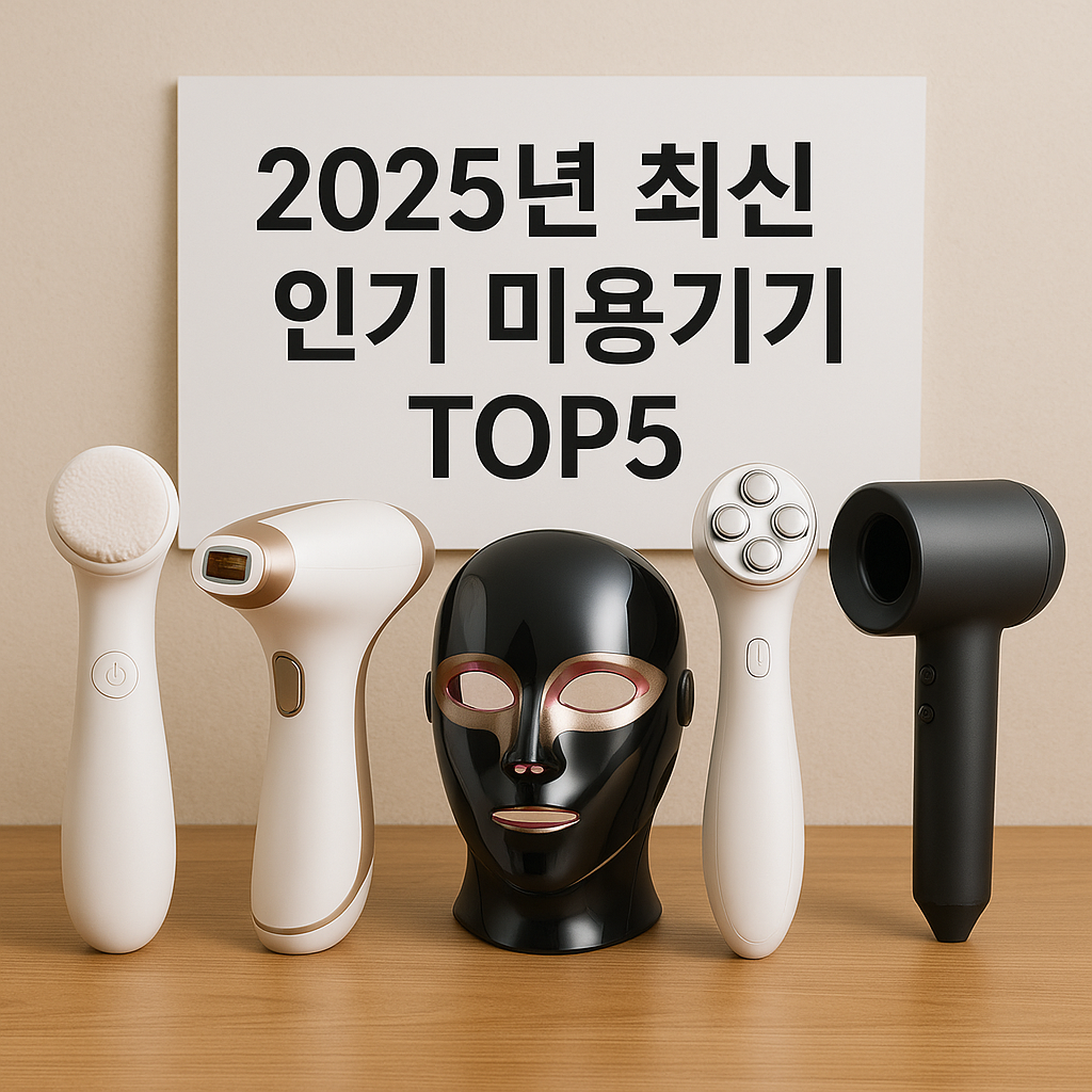 최신 인기 미용기기 TOP5