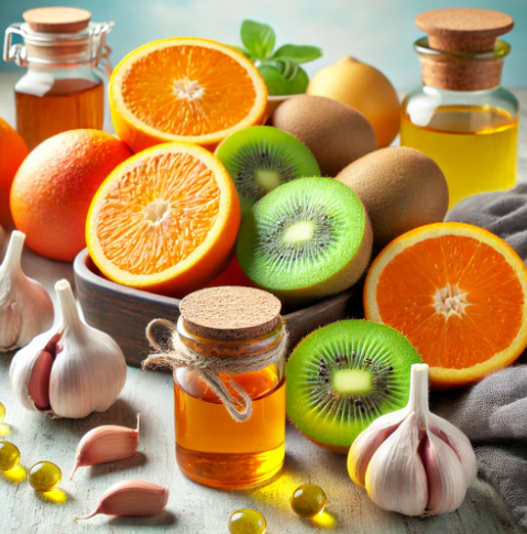 면역력 강화에 좋은 음식 사진