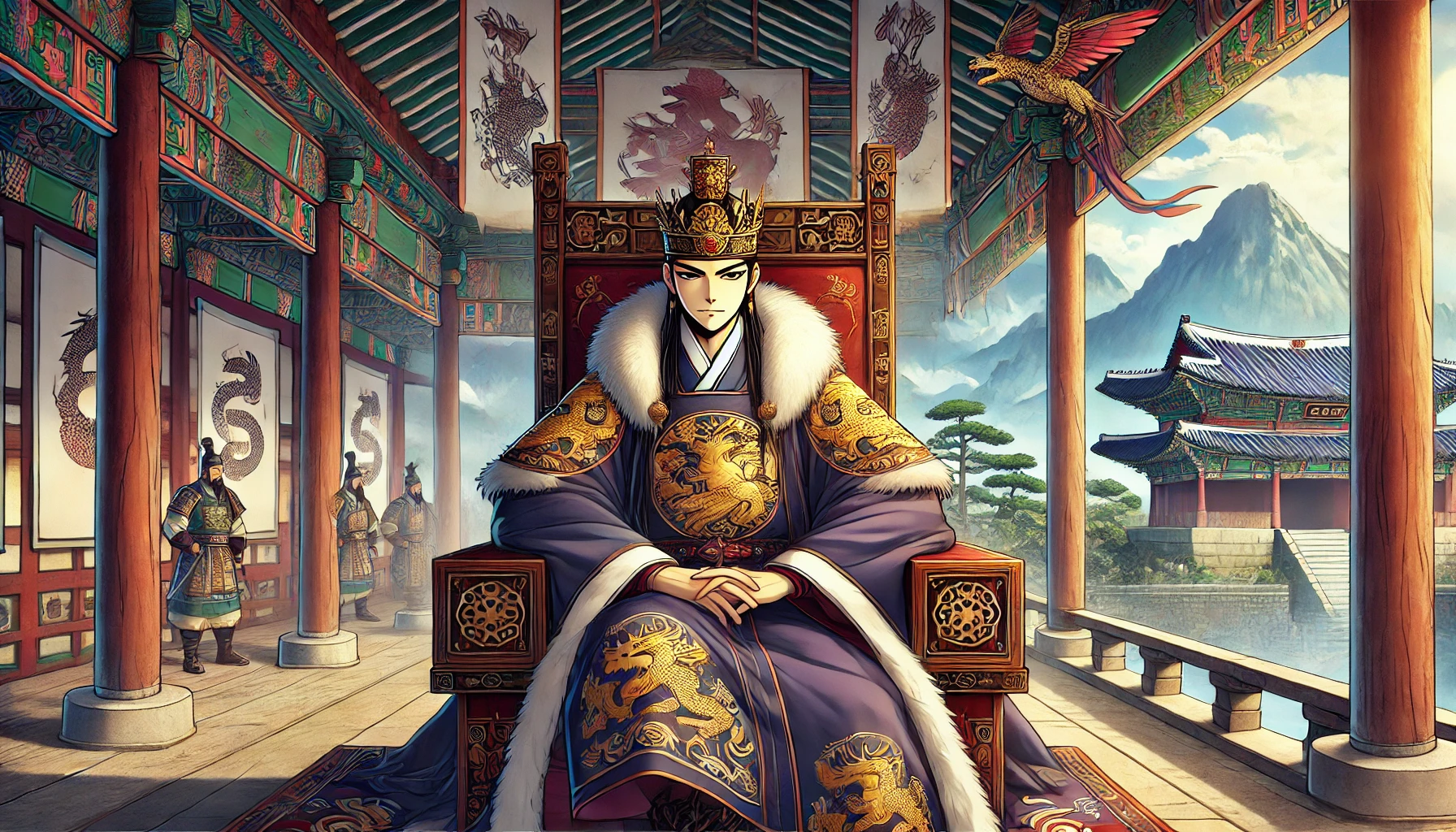 고구려 고국천왕의 위엄을 담은 이미지