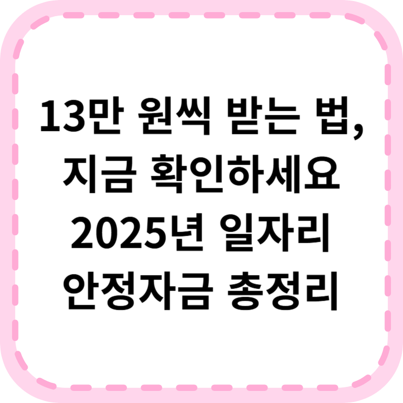 일자리 안정자금 신청방법 및 조건 총정리 (+필요서류, 반환금 안내)
