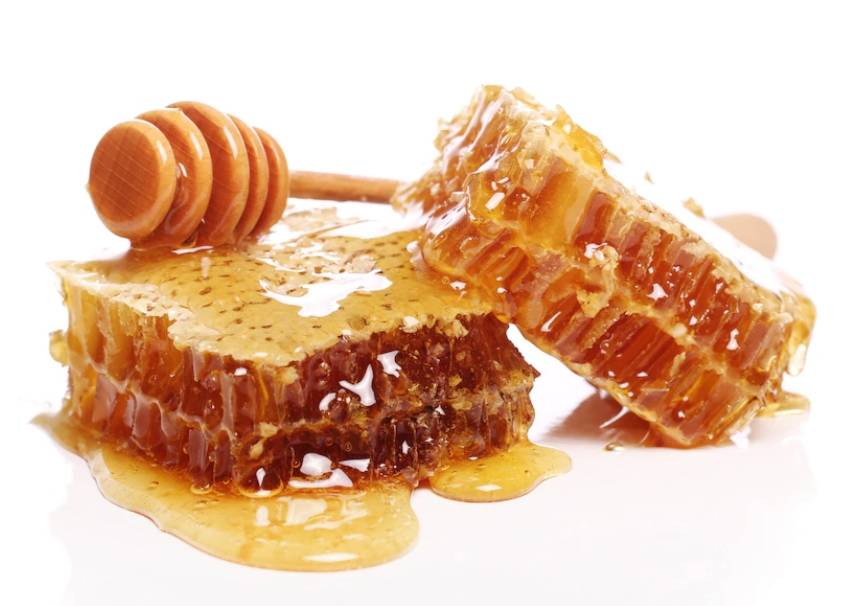 두개 놓여 있는 벌꿀