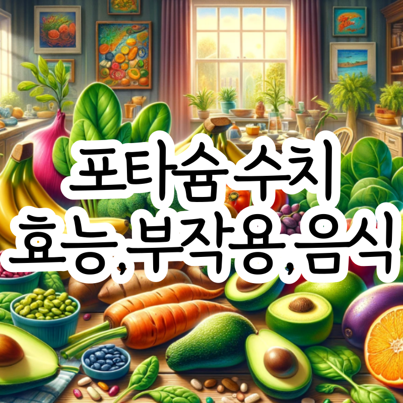 포타슘 효능 부작용 음식 포타슘 수치