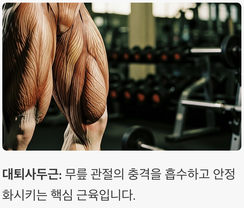 최고의 보호대는 &amp;#39;허벅지 근육&amp;#39;