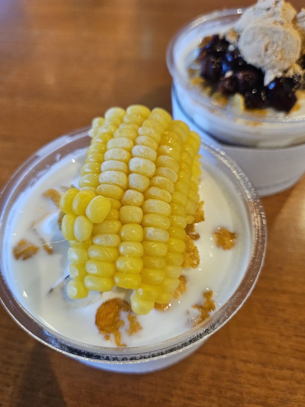 이디야 초당옥수수빙수 &amp;#44; 팥인절미빙수