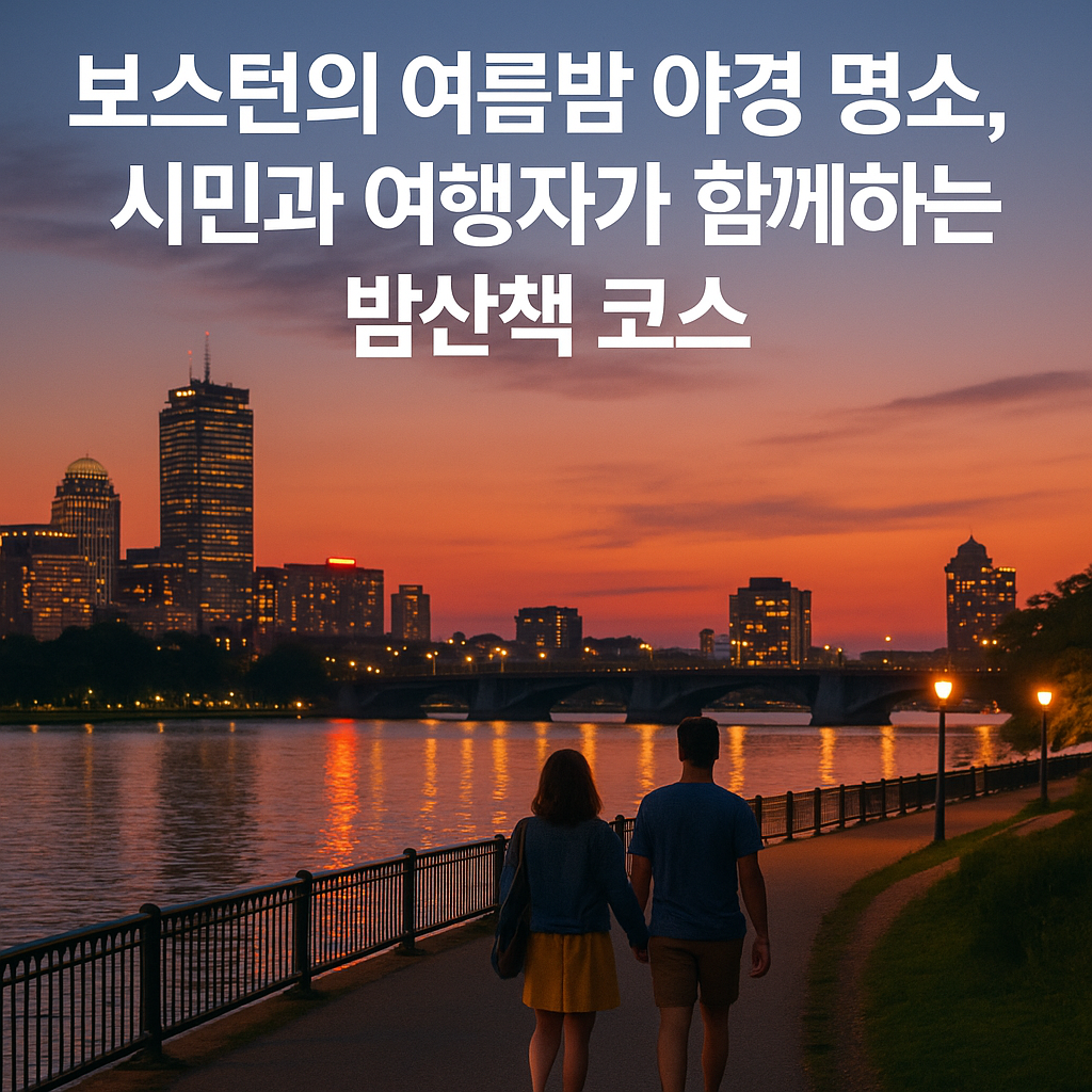 보스턴의 여름밤 야경 명소
