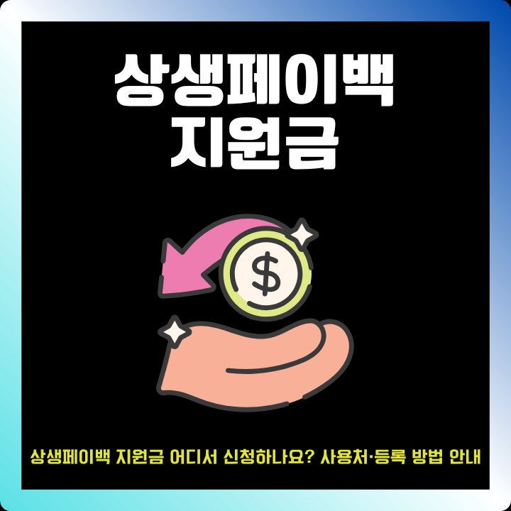 상생페이백 지원금 신청방법을 정리한 글의 섬네일