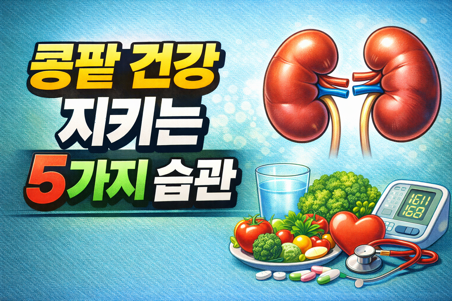 콩팥 건강 지키는 5가지 습관