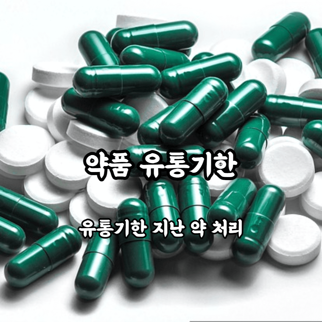 약품 유통기한 유통기한 지난 약 처리