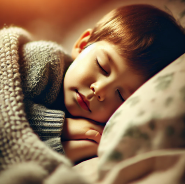 잠을 자고 있는 어린아이