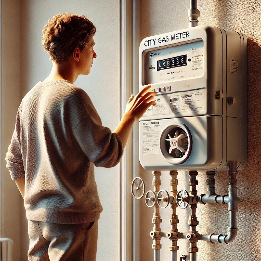 도시가스 계량기 점검