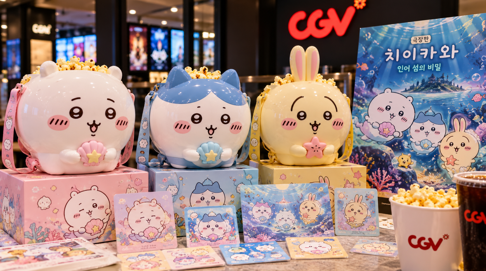 CGV 치이카와 팝콘통 3종, 이것만 알면 완전 득템 완료!