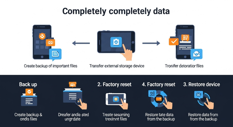 중고 스마트폰 초기화 과정