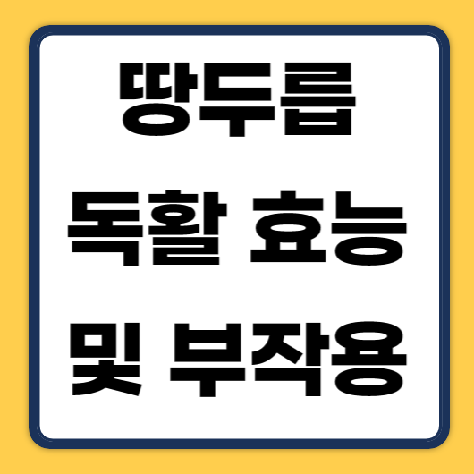 땅두릅 독활 효능 및 부작용