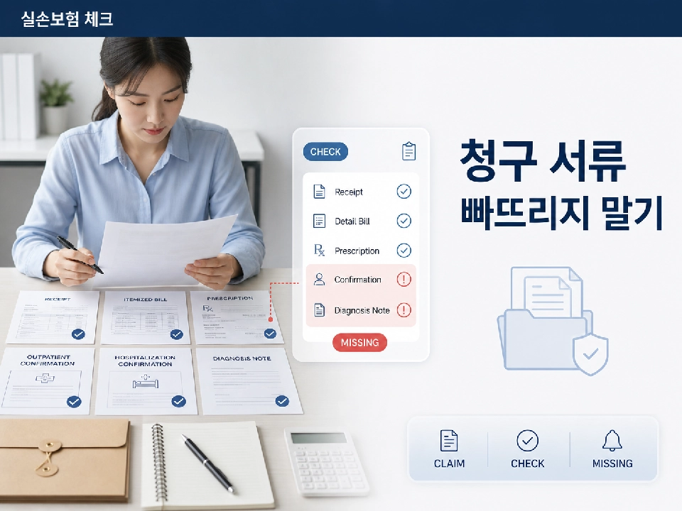 실손보험 청구 서류 빠뜨리기 쉬운 항목