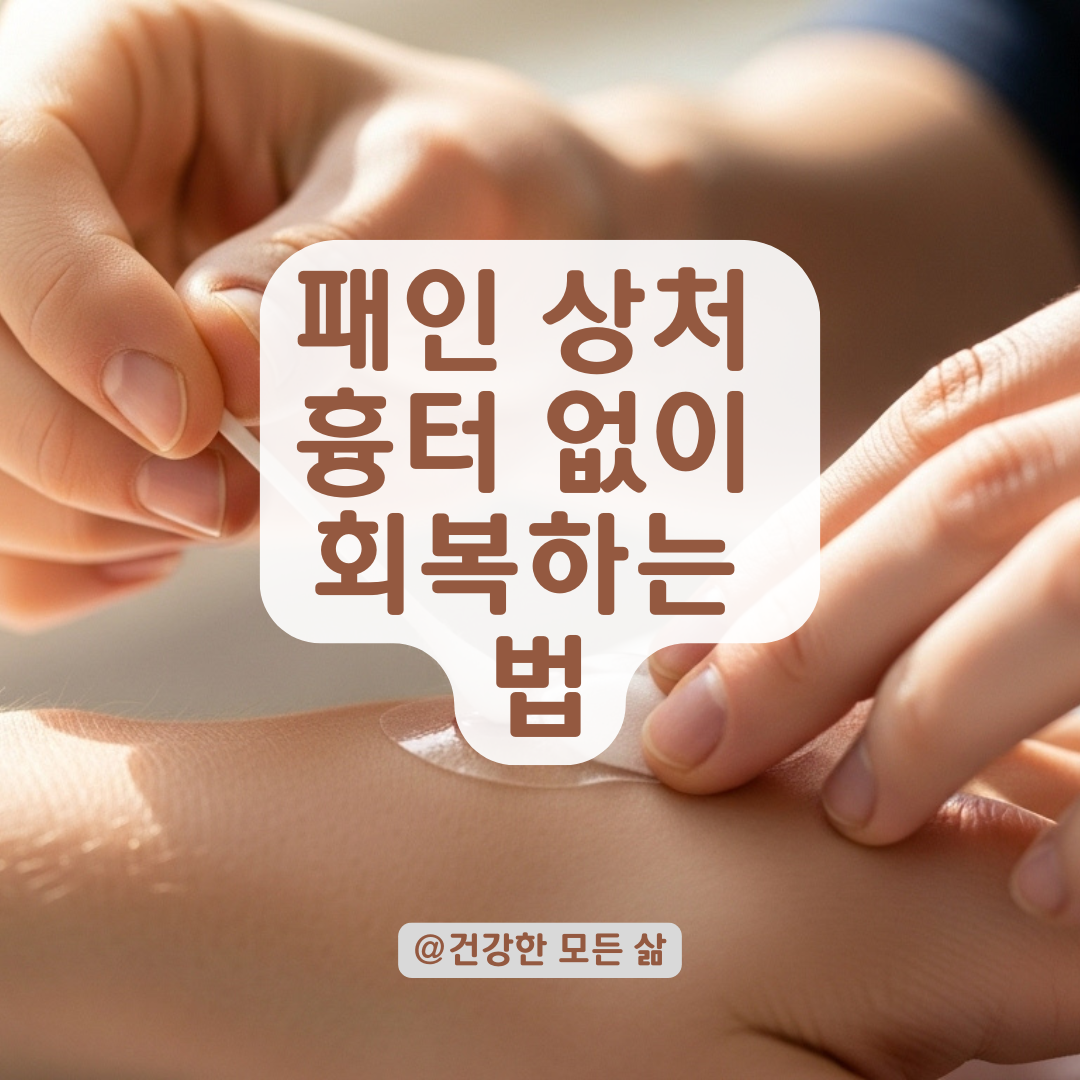 패인 상처, 포비돈 소독 후 후시딘·메디폼 조합으로 회복 속도 높이는 방법.
