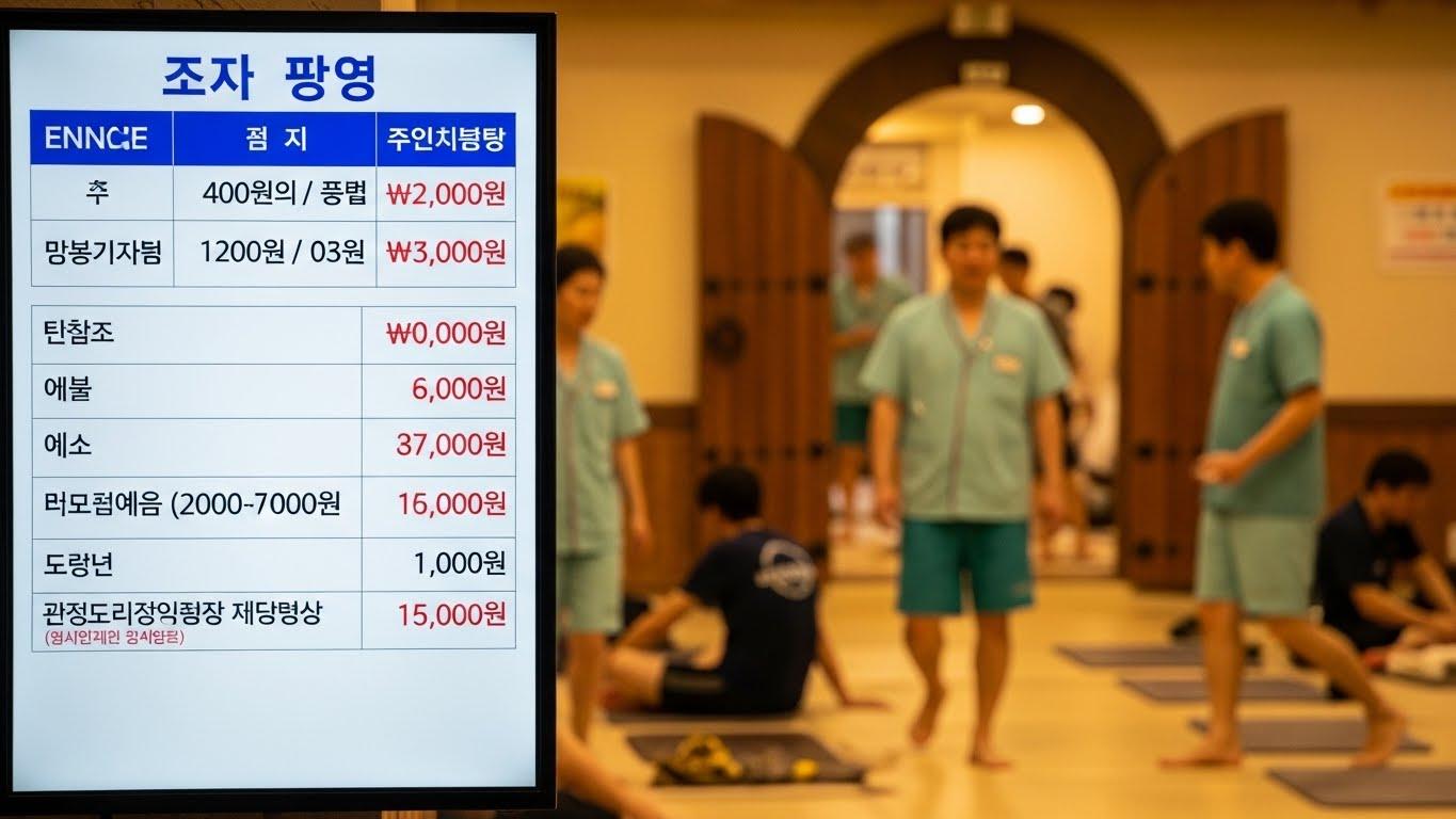찜질방 비용