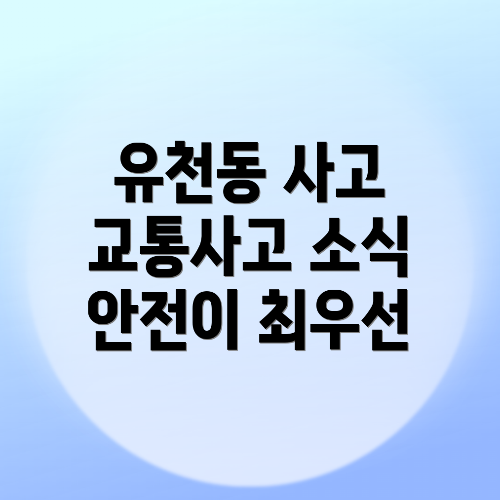 유천동 교통사고 손해사정사