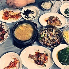 여수 회식당 내부 분위기