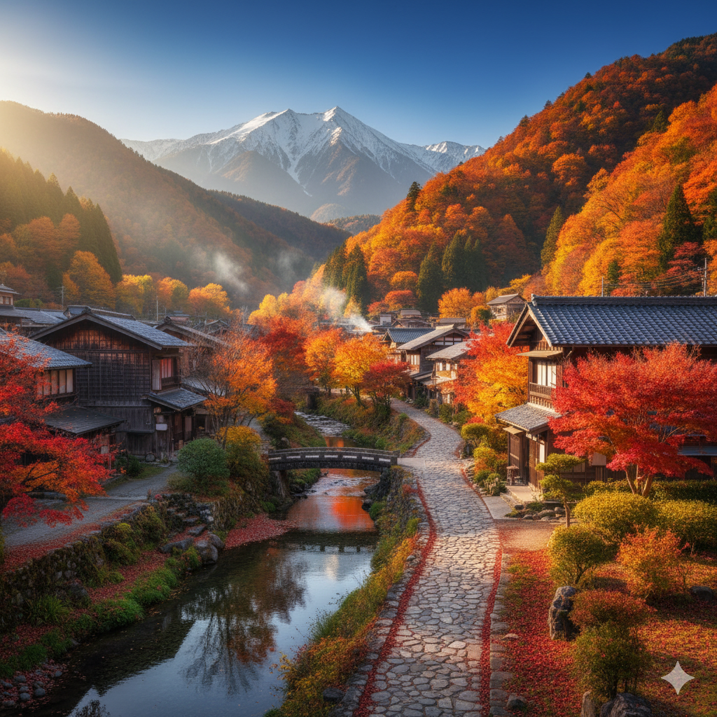 일본 가을 풍경