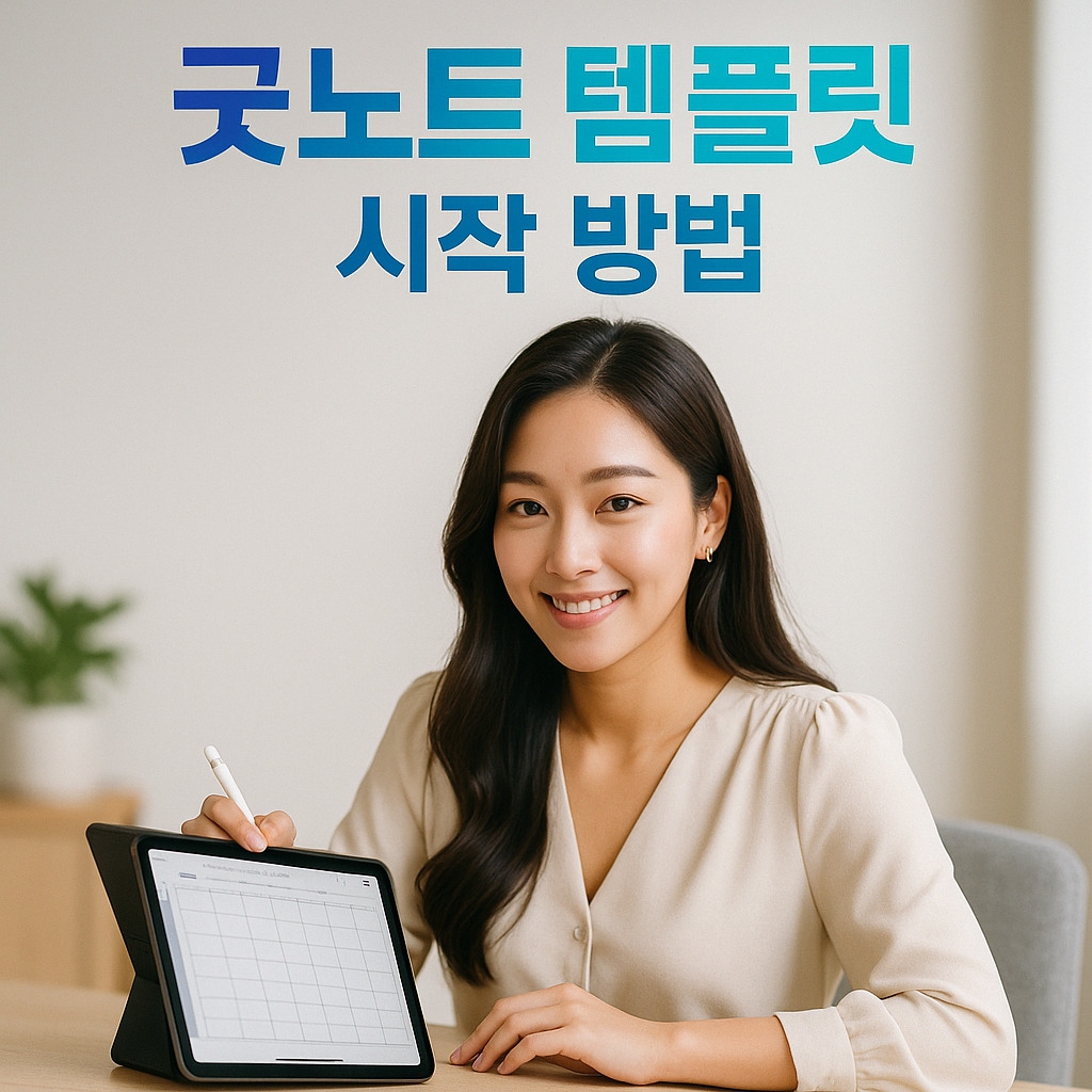 굿노트 템플릿 시작과 수익화 가이드