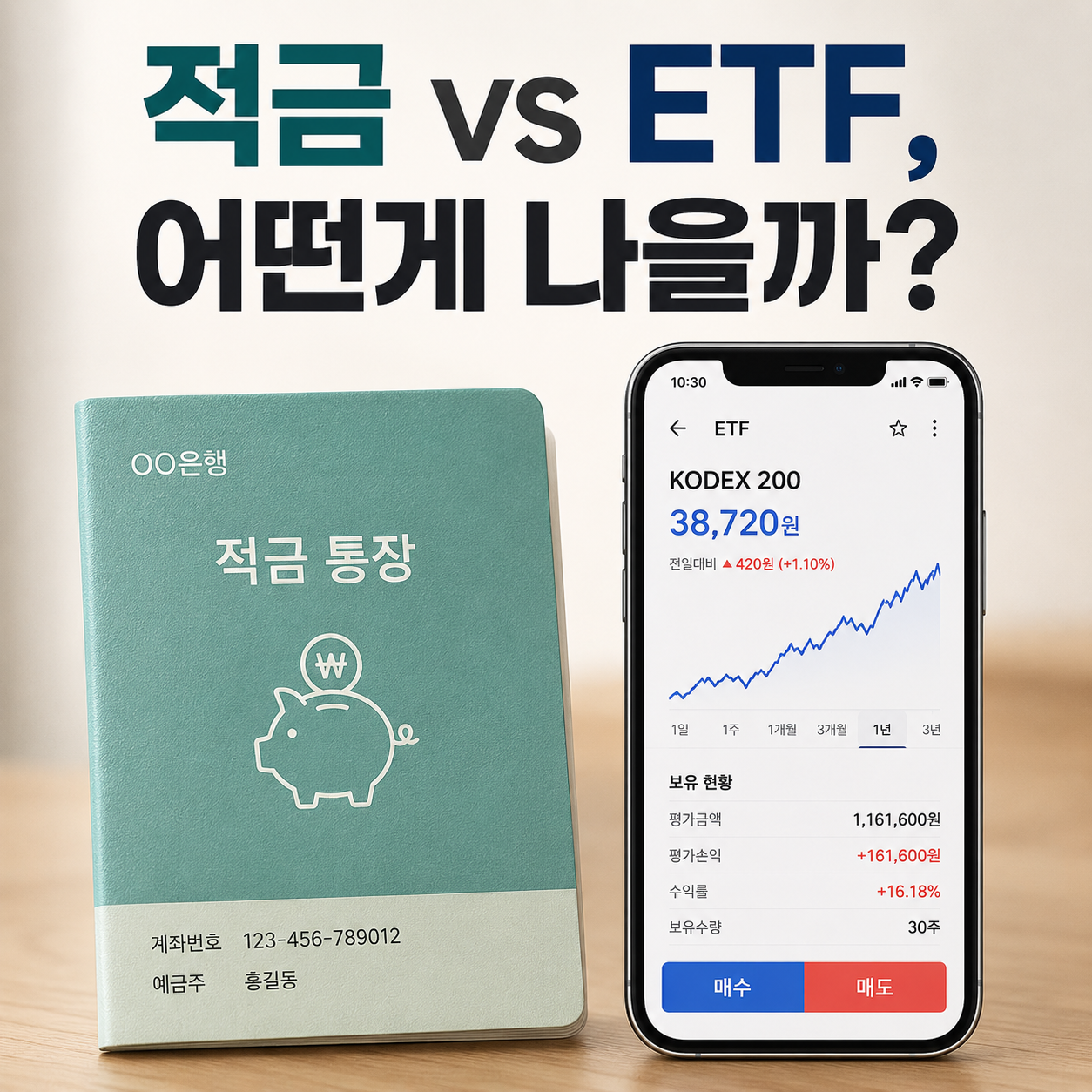 적금 vs ETF, 어느 게 나은지 직접 비교해봤다