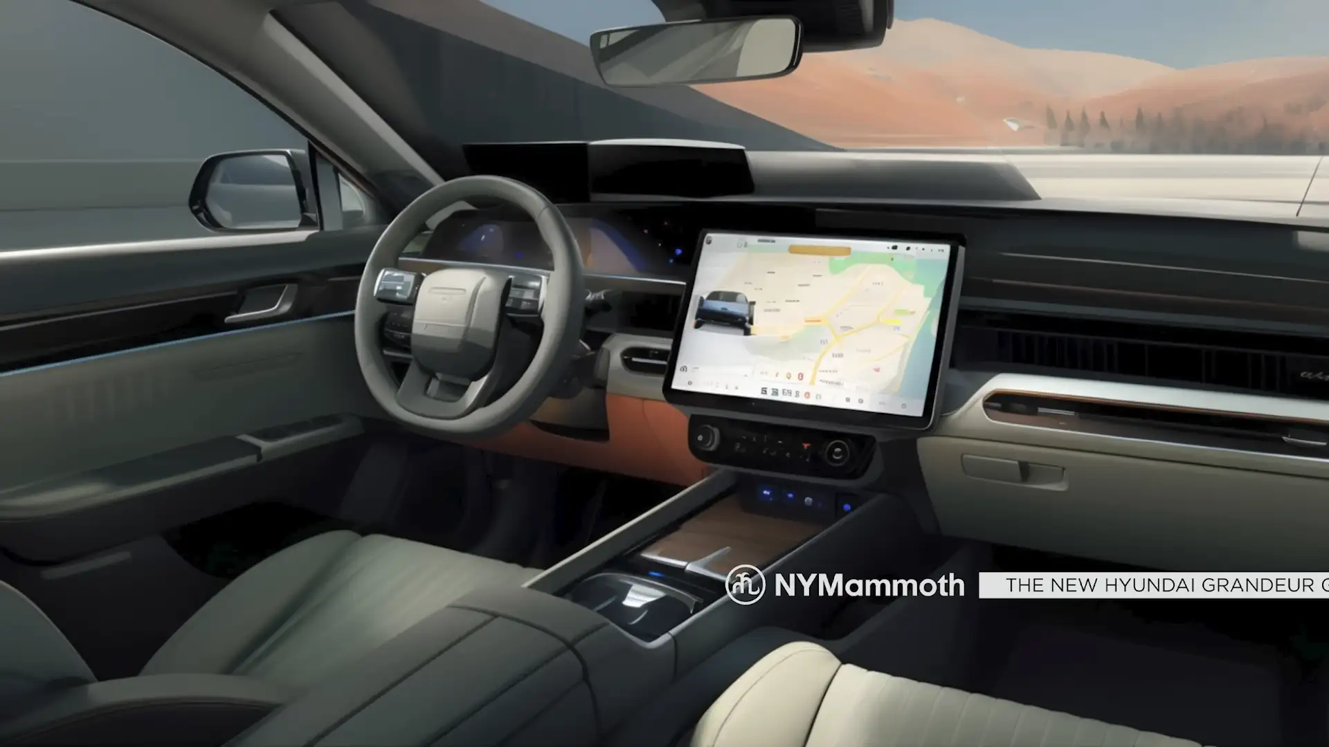 그랜저 페이스리프트 실내