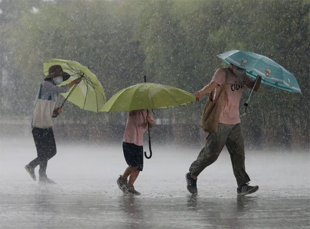 비가 내리는 이미지 입니다.