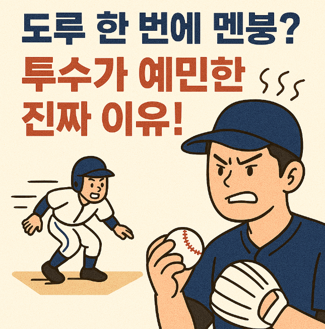 왜 투수는 도루에 그렇게 예민할까?