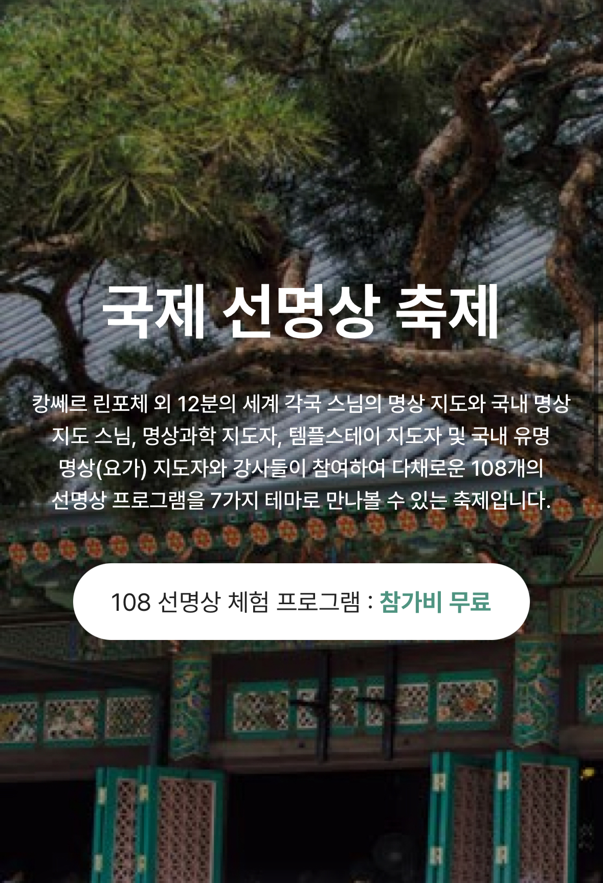 2025 국제선명상대회 사진