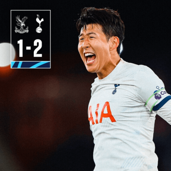 팰리스전 승리후 기뻐하는 손흥민