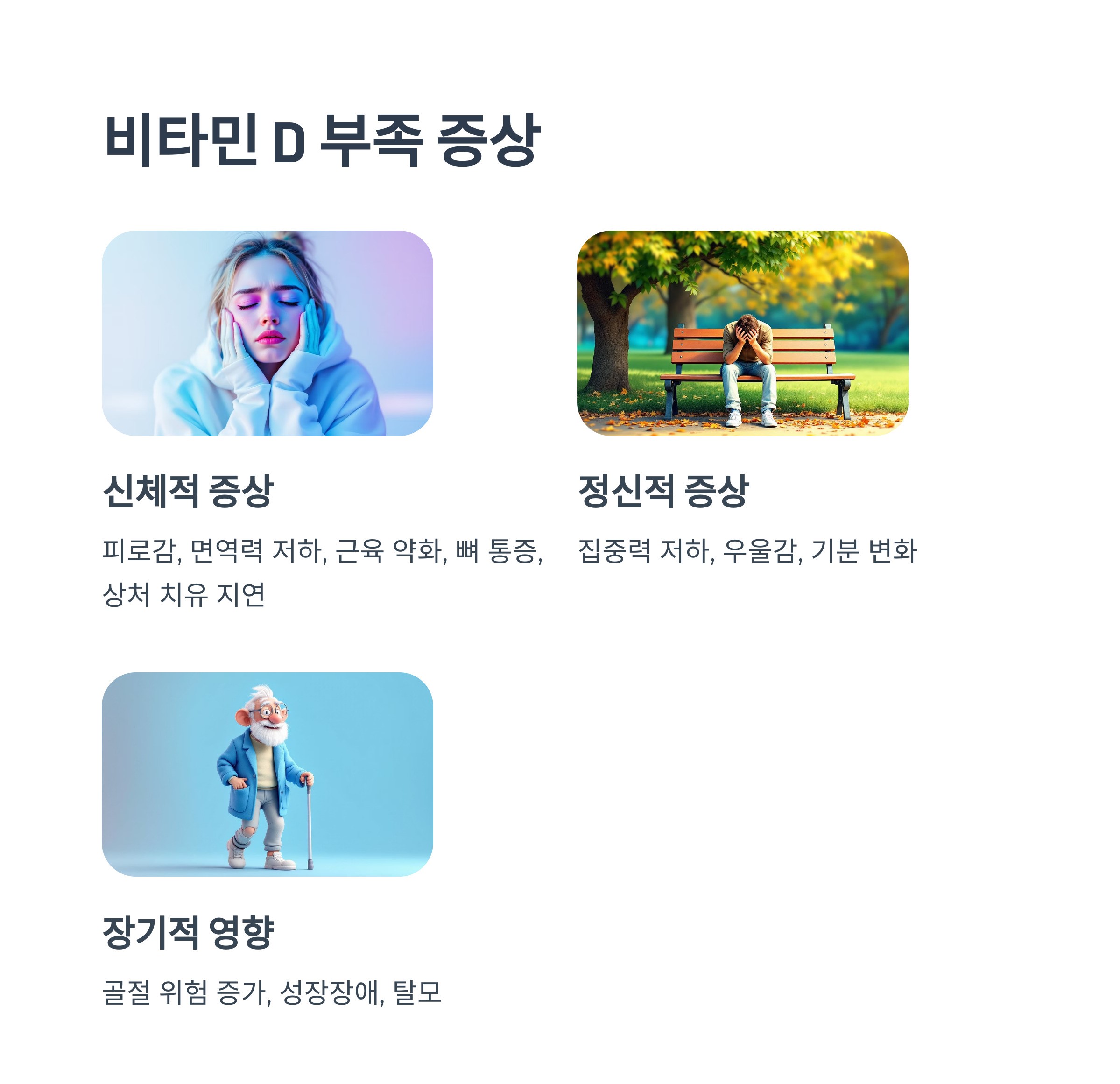 비타민D 부족증상 인포그라픽