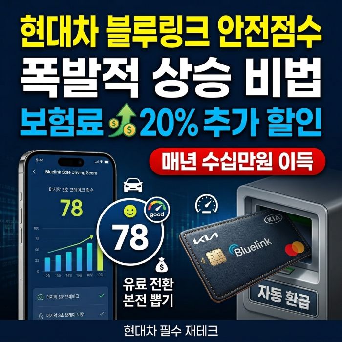 현대차 블루링크 안전 점수 올리기 꿀팁