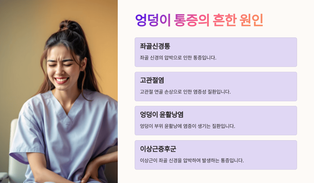 엉덩이 통증의 흔한 원인