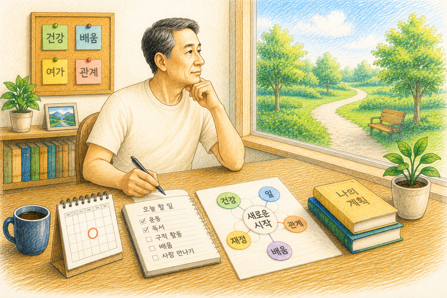 생활리듬,구직,은퇴공백