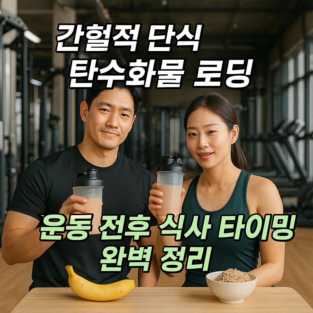 간헐적 단식 + 탄수화물 로딩