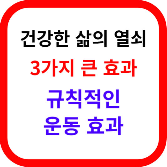 건강한 삶의 열쇠