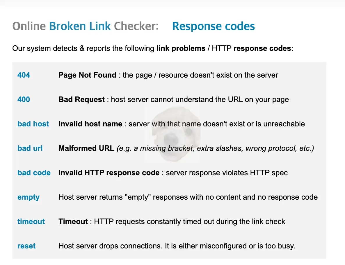 서버 응답 메시지 종류 사진